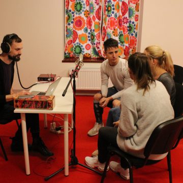 Nahrávání jinglu Rádia Student č. 2